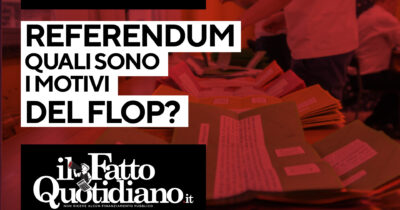 Copertina di Referendum: quali sono i motivi del flop? Alle 16.30 l’analisi con Diego Pretini, Martina Castigliani e Chiara Brusini