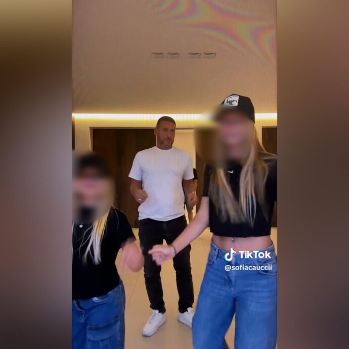 Francesco Totti versione ballerino: il balletto su Tiktok con Sofia Caucci e la figlia Isabel – Video