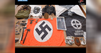 Copertina di Svastiche, foto di Hitler e propaganda razzista: blitz nella sede del gruppo di estrema destra Do.Ra a Varese – Video