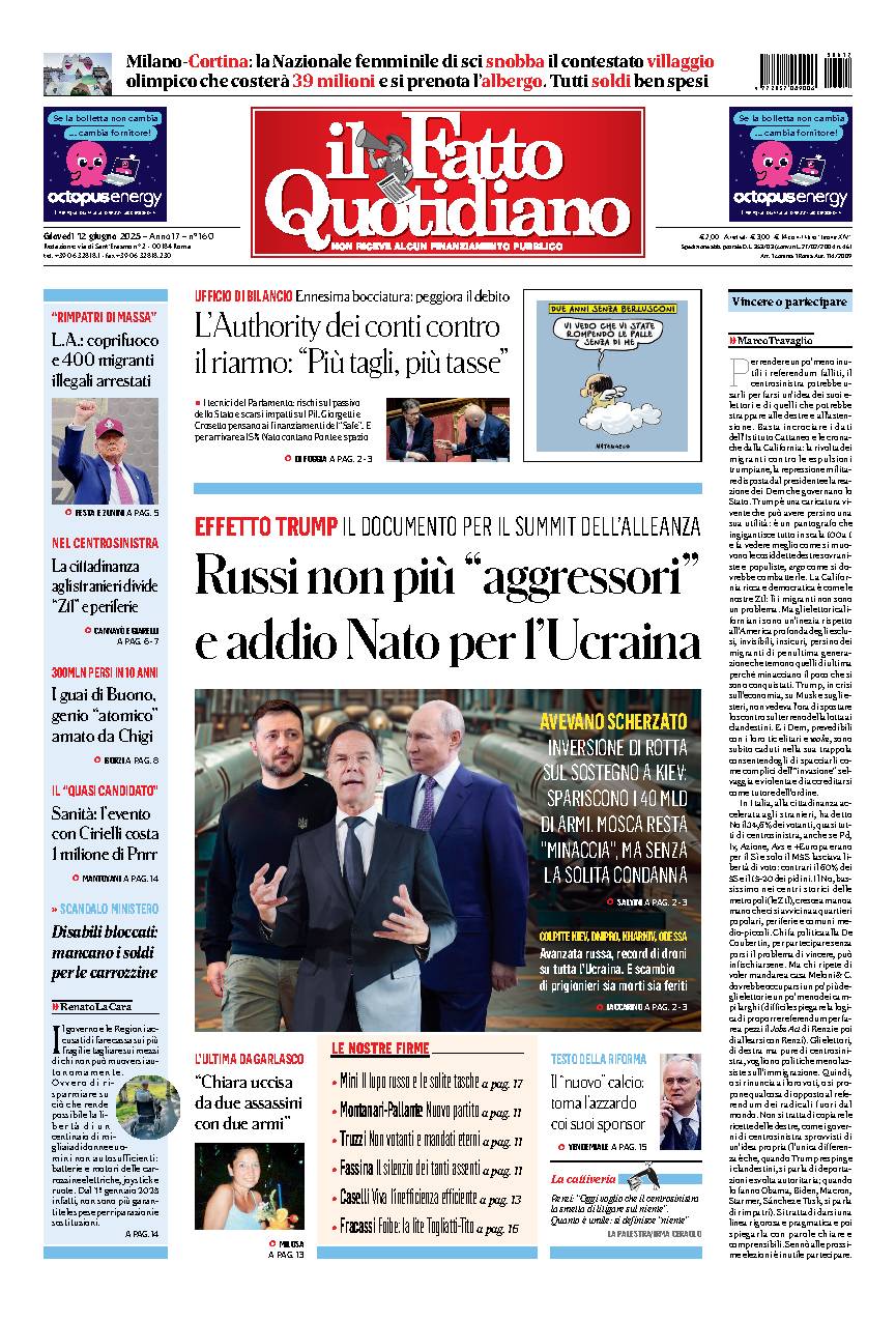 Copia del giorno de Il Fatto Quotidiano