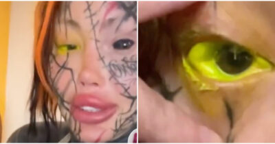 Copertina di “Mi sono tatuata l’occhio giallo, ma ora non vedo più”: lo sfogo della modella OnlyFans Maria Maddalena