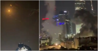 Copertina di I missili iraniani colpiscono Tel Aviv: il video dell’attacco nella città israeliana. Boati ed esplosioni