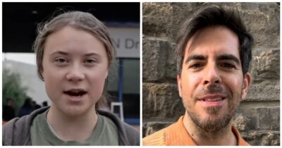 Copertina di “Greta Thunberg deve essere divorata dai cannibali”: il commento choc del regista Eli Roth