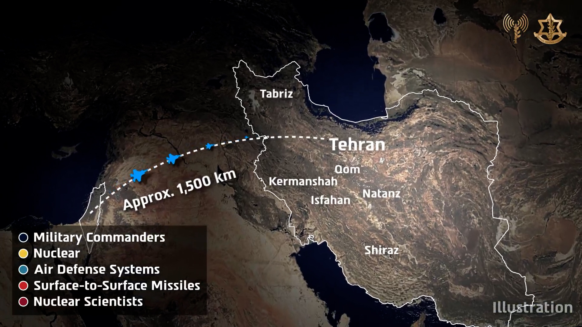 L’esercito israeliano diffonde grafiche con gli obiettivi colpiti nell’attacco verso l’Iran – Video L’esercito israeliano diffonde grafiche con gli obiettivi colpiti nell’attacco verso l’Iran – Video