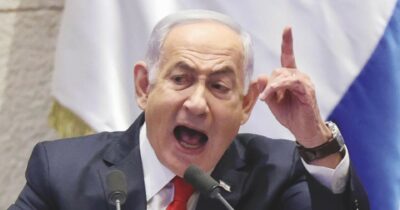 Copertina di Pacifisti derisi, elogi alle bombe e l’aggressore diventa aggredito: ora Bibi  “difende l’Europa”