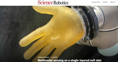 Copertina di Una pelle elettronica che percepisce caldo, freddo e tagli: i robot avranno un tatto simile all’uomo