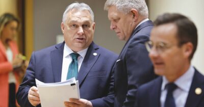 Copertina di Orbán e Fico: “Veto sul bando al gas russo”.  Bruxelles oggi lo aggirerà forzando le norme