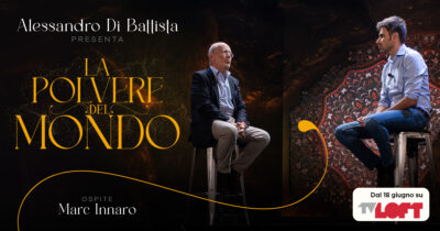 Copertina di Alessandro Di Battista con ‘La polvere del mondo’ su TvLoft: insieme a Marc Innaro si parla di Russia