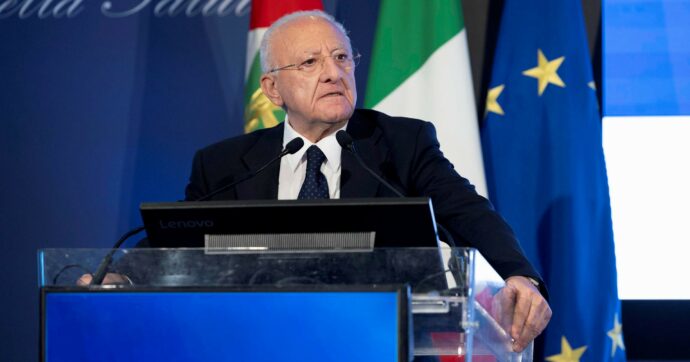 De Luca rovina lo show ai Cirielli: “Sud derubato”