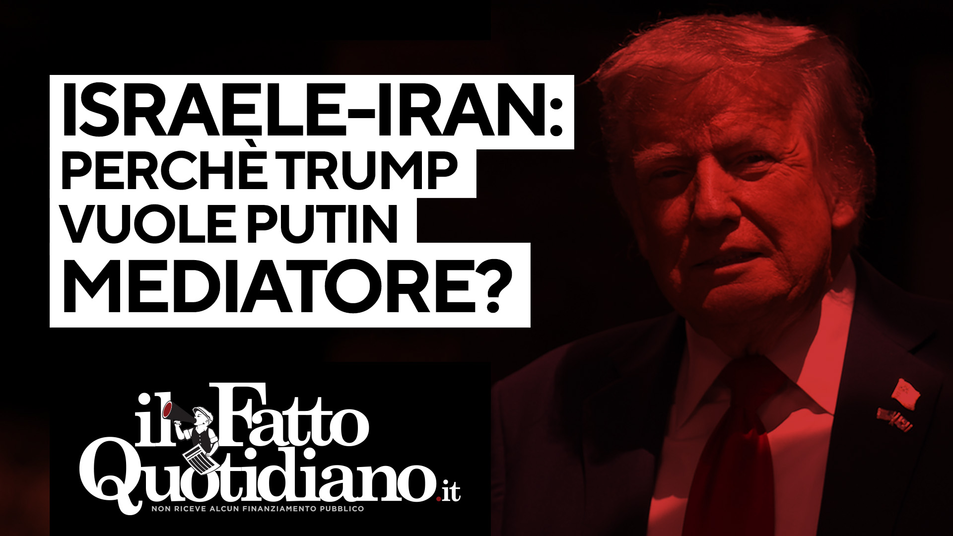 israele iran perch233 trump vuole putin mediatore la diretta con peter gomez e gianni rosini