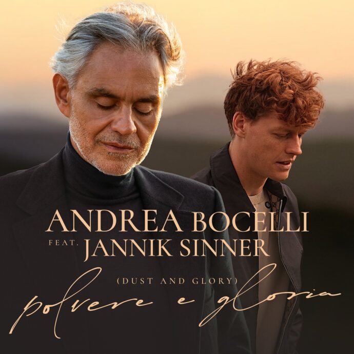 Jannik Sinner duetta a sorpresa con Andrea Bocelli: “Non avrei mai potuto immaginare di sentire la mia voce in un suo brano, tutto questo è un’emozione forte”