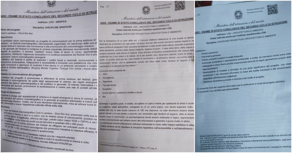 Maturità 2025, la seconda prova per le discipline grafiche e architettura: LE FOTO Maturità 2025, la seconda prova per le discipline grafiche e architettura: LE FOTO