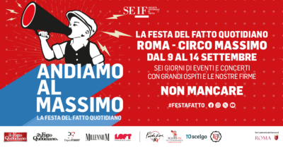 Copertina di ‘Andiamo al Massimo’: la Festa del Fatto Quotidiano 2025 arriva al Circo Massimo di Roma