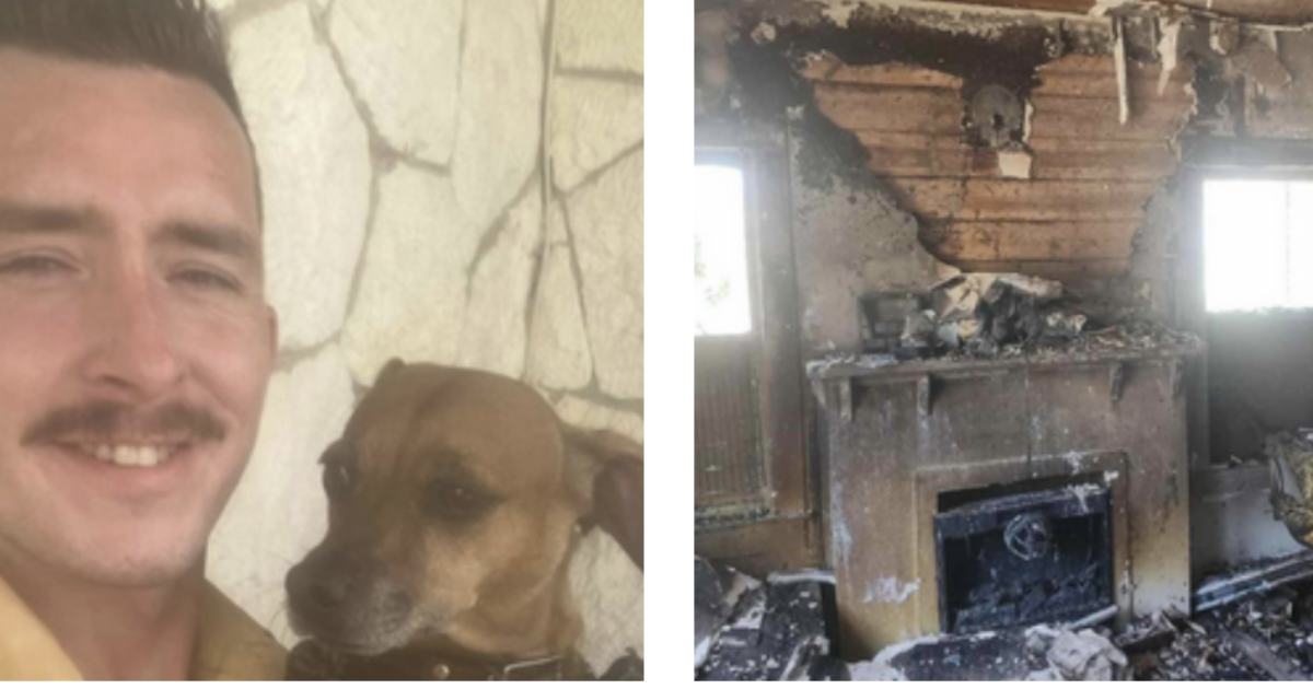 Sta lavorando alla sua moto quando una perdita di carburante manda a fuoco la casa: entra per salvare il cane, riporta gravi ustioni nel 40% del corpo