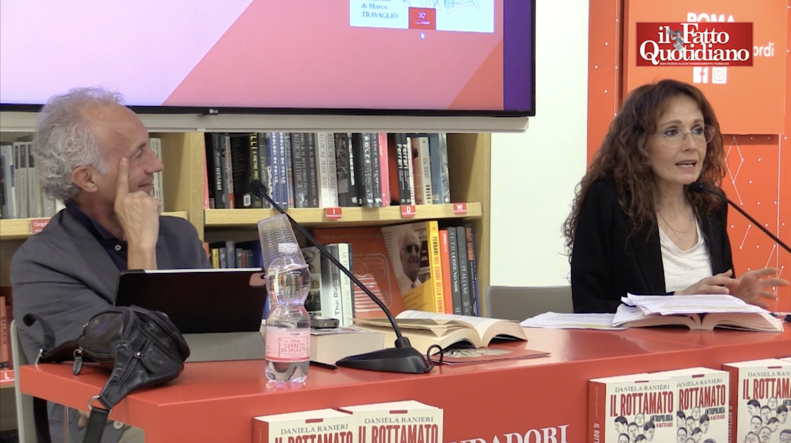 ranieri e travaglio presentano 8216il rottamato8217 renzi sempre sui media nonostante sia ormai un pelo superfluo della politica ma pu242 fare ancora danni