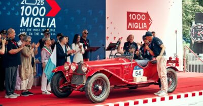 Copertina di 1000 Miglia 2025, si chiude il rito collettivo della Freccia Rossa. Vince l’Alfa Romeo 6C 1750 SS del 1929