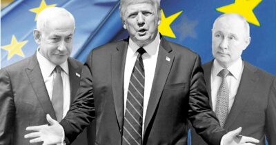 Copertina di L’Europa dei  due pesi per Bibi e per Putin