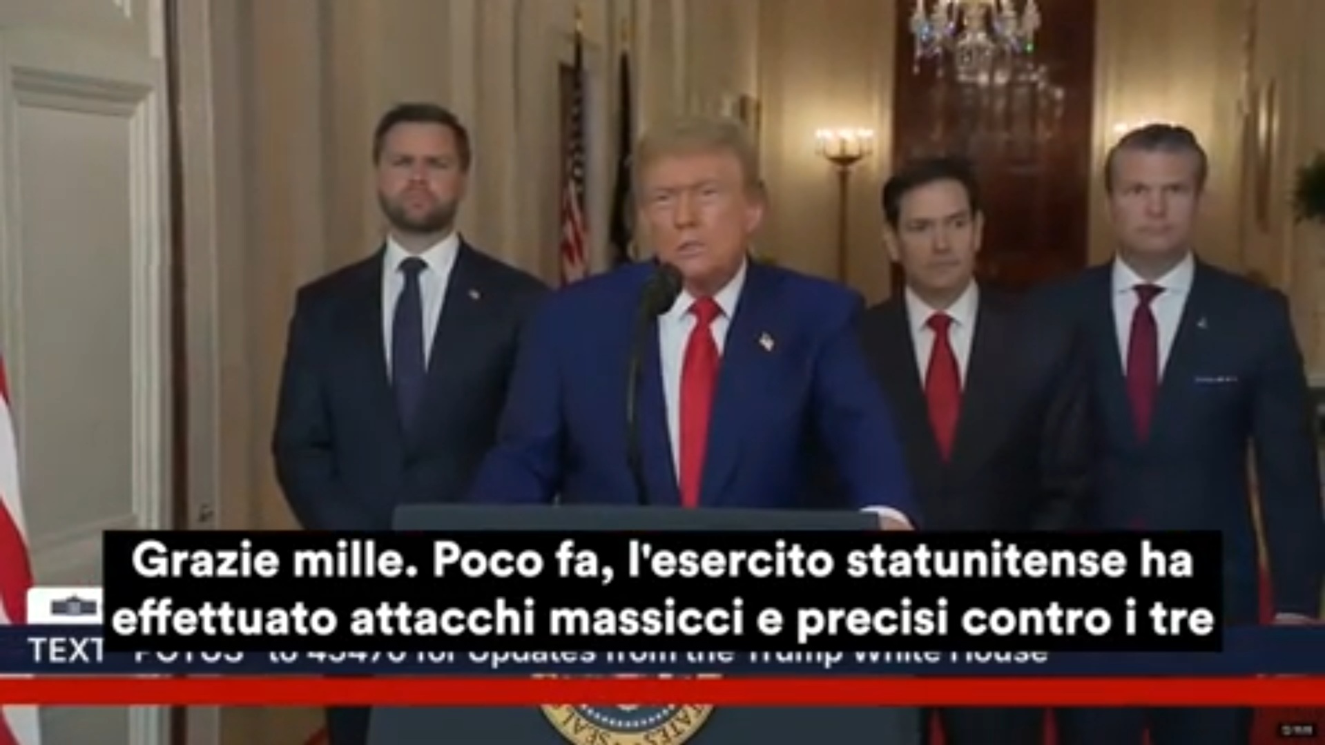 Gli Usa attaccano i siti nucleari iraniani. Trump: “Spettacolare successo militare, ora pace o ci saranno conseguenze” Gli Usa attaccano i siti nucleari iraniani. Trump: “Spettacolare successo militare, ora pace o ci saranno conseguenze”