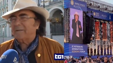 “Sembra che qua sia bombe e cannoni da tutte le parti. A te risulta?”, “No, ma non è qui la guerra…”: il botta e risposta tra Al Bano e la giornalista del Tg1 in Russia è virale “Sembra che qua sia bombe e cannoni da tutte le parti. A te risulta?”, “No, ma non è qui la guerra…”: il botta e risposta tra Al Bano e la giornalista del Tg1 in Russia è virale