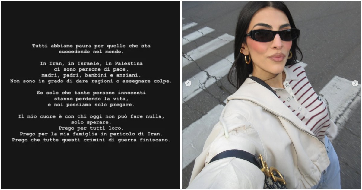 “Prego per la mia famiglia in pericolo in Iran”: il messaggio di Giulia Salemi dopo l’attacco degli Usa “Prego per la mia famiglia in pericolo in Iran”: il messaggio di Giulia Salemi dopo l’attacco degli Usa