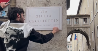 Tre vie di Roma deidcate a Ilaria Sula, Giulia Cecchettin e Laura Papadia, il gesto di ‘Poeta della Serra’: “Protesta delicata, ma potente. Il patriarcato esiste”