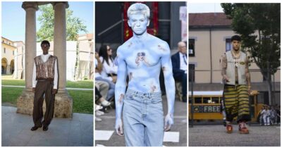 Copertina di Da Tony Effe e Leao in passerella da Pdf ai corpi dipinti di Fiorucci: i designer emergenti si prendono la scena alla Milano Fashion Week Uomo