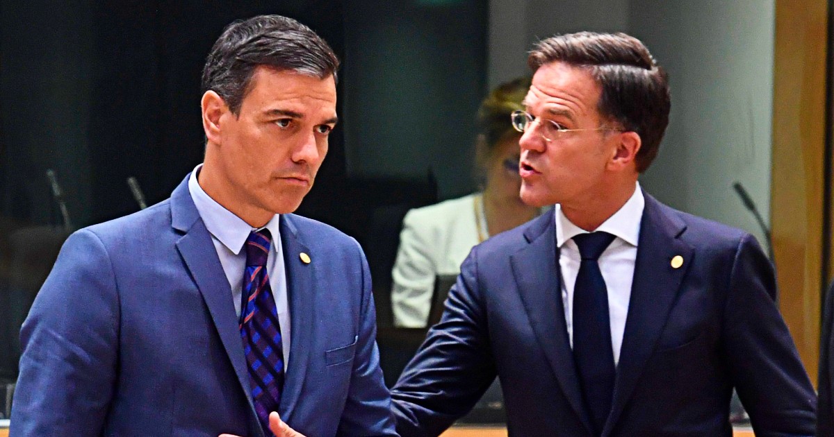 scontro prima del vertice nato nessuna deroga alla spagna ma sanchez pubblica la lettera di rutte che garantisce flessibilit224 a madrid