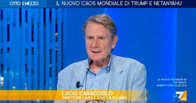 Copertina di Caracciolo a La7: “Trump cazzeggia, Netanyahu fa sul serio. Non vuole cambiare il regime, ma cancellare l’Iran”