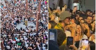 Copertina di Due casse, un microfono e l’improvvisata nel centro storico: Carl Brave canta e diverte tra le vie di Potenza