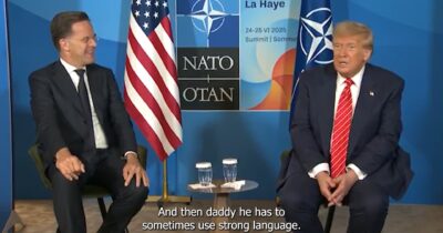 Copertina di “Ti sei comportato come un papà con Israele e Iran”: il commento di Rutte (in visibilio) rivolto a Trump