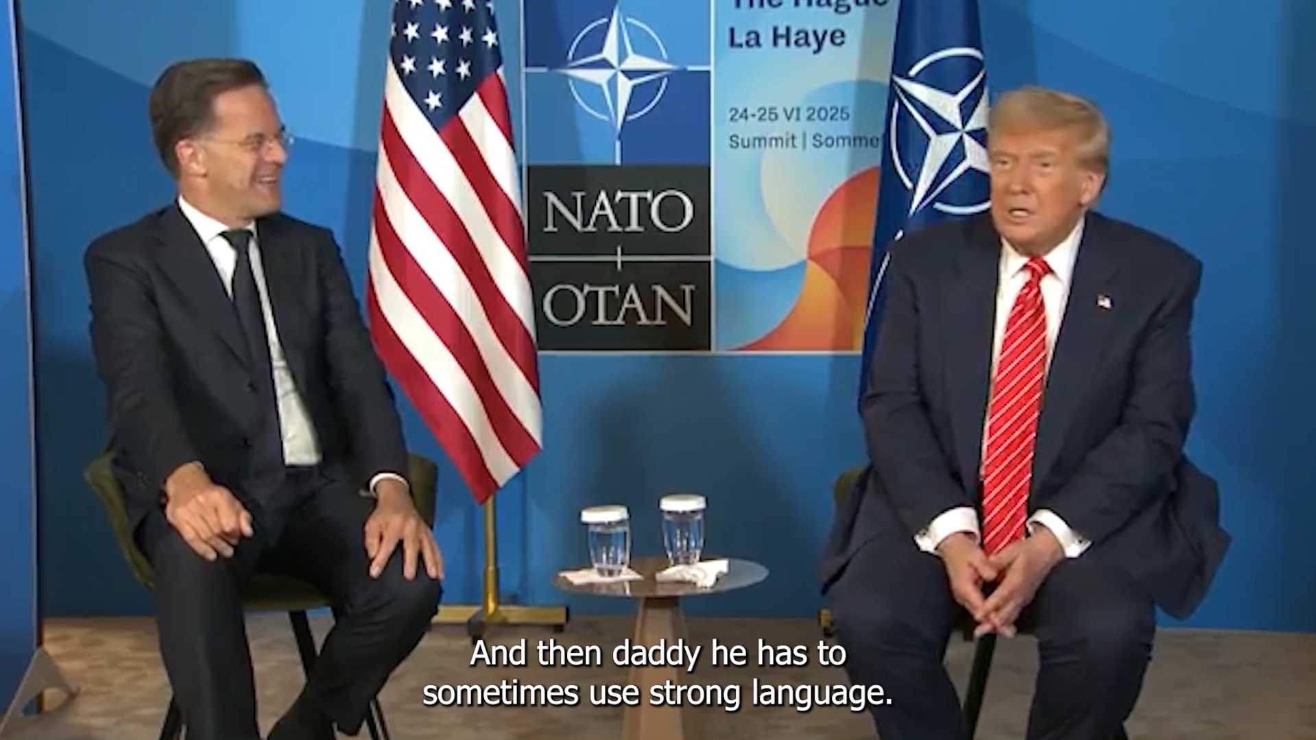“Ti sei comportato come un papà con Israele e Iran”: il commento di Rutte (in visibilio) rivolto a Trump