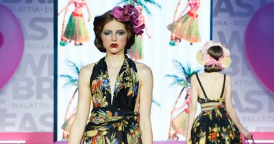 Copertina di Una sfilata contro il tumore al seno: al Fatebenefratelli operatori sanitari in passerella con Antonio Marras per dire che prevenzione e bellezza possono coesistere