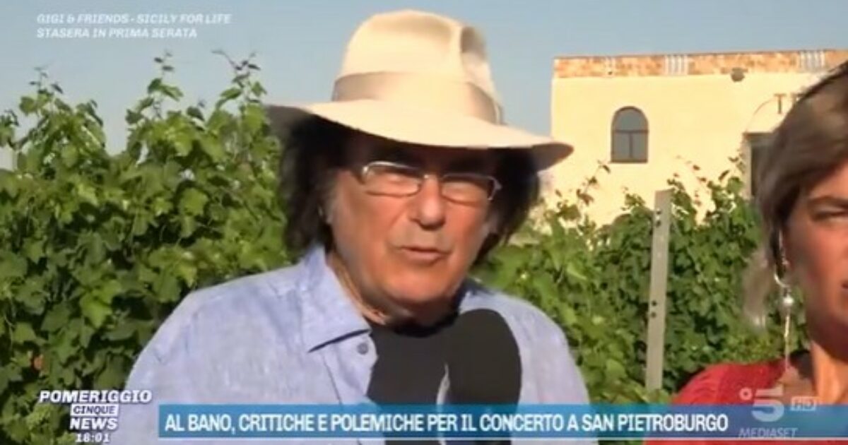 Al Bano: “Il concerto a San Pietroburgo? Mi ha chiamato un signore italiano che vive lì da 40 anni, ho fatto benissimo andare. Canterei anche in Ucraina”