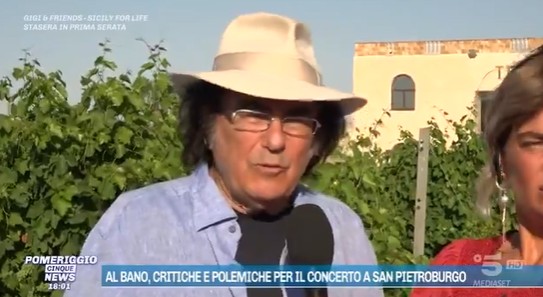 Al Bano: “Il concerto a San Pietroburgo? Mi ha chiamato un signore italiano che vive lì da 40 anni, ho fatto benissimo andare. Canterei anche in Ucraina” Al Bano: “Il concerto a San Pietroburgo? Mi ha chiamato un signore italiano che vive lì da 40 anni, ho fatto benissimo andare. Canterei anche in Ucraina”
