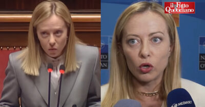 Copertina di Meloni (martedì): “Spese militari al 2% del pil deciso da Conte”. Meloni (mercoledì): “Impegno preso nel 2014 e seguito dai successivi governi”