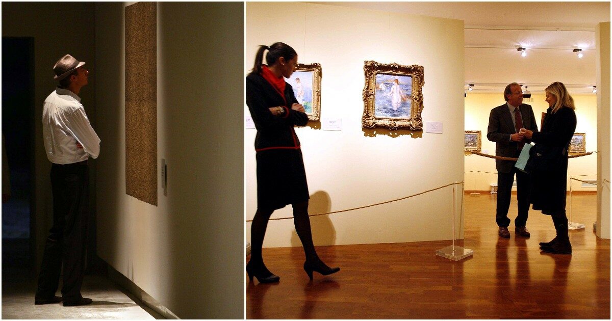 i musei e le opere danneggiate dai visitatori un po8217 cialtroni il problema sono i cellulari la soluzione migliore distanziatori visibili e allarmi sonori ad alto volume
