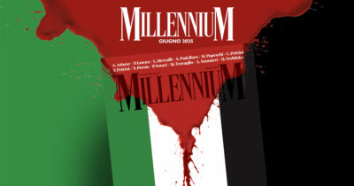 Copertina di Millennium, lo speciale su Gaza è in vendita sugli store online e in libreria
