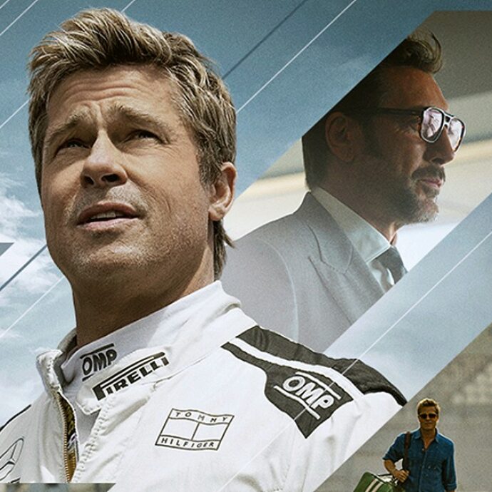 F1 Pitt e Bardem film supersonico e adrenalinico. Produce Bruckheimer di Top gun: Maverick