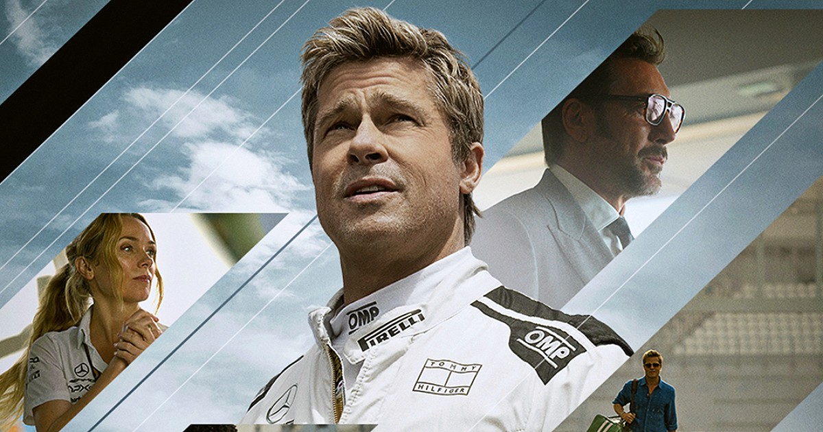 F1 Pitt e Bardem film supersonico e adrenalinico. Produce Bruckheimer di Top gun: Maverick