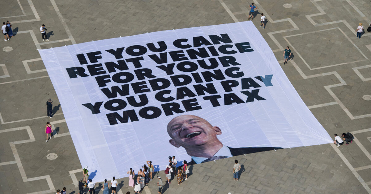 bezos fa blindare venezia per il suo matrimonio mentre amazon 232 indagata per frode fiscale da 12 miliardi