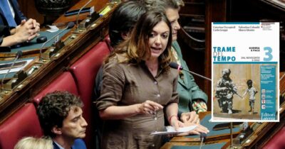 Copertina di Nel testo scolastico FdI è fascista. Destra all’assalto: “Sia ritirato”