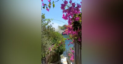 Copertina di Terremoto ai Campi Flegrei, crolla un costone nell’isolotto di Pennata: il momento del cedimento – Video