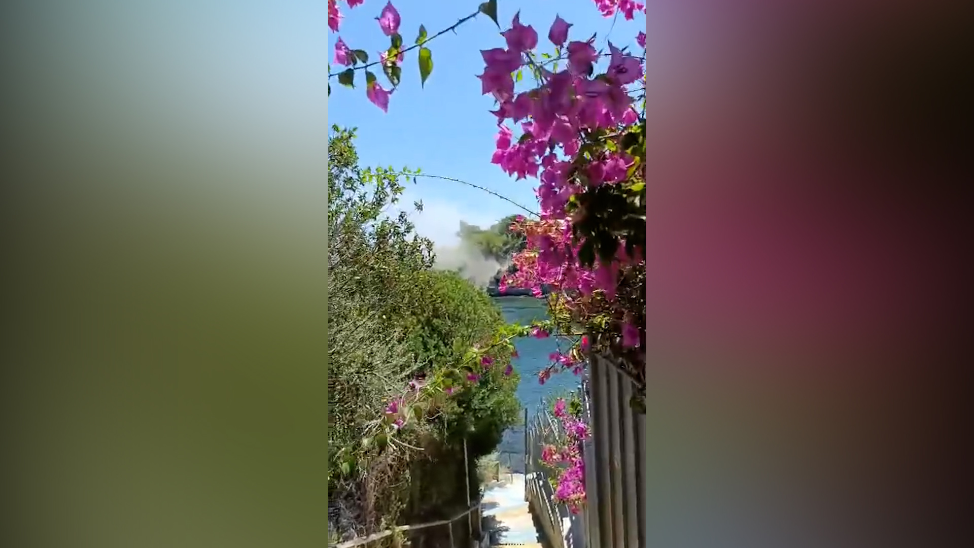 terremoto ai campi flegrei crolla un costone nell8217isolotto di pennata il momento del cedimento 8211 video