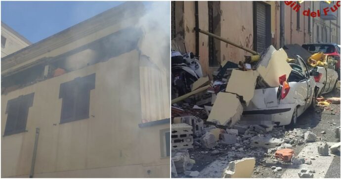 Esplosione in una palazzina a Sassari, estratto dalle macerie un uomo: è in gravissime condizioni