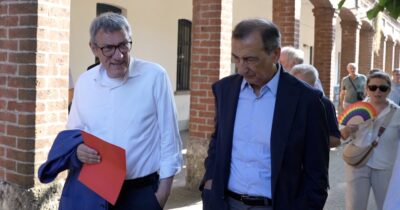 Copertina di Landini: “Io in politica? Mai considerato, voglio fare il pensionato”. Il sindaco di Milano Sala: “Pensaci”