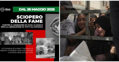 Copertina di Alessandro è in digiuno per Gaza, come Marinella e Michela. Una catena di cittadini e di umanità
