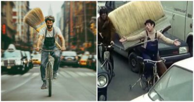 Copertina di Il “grande pennello” Cinghiale dello storico spot torna in città grazie all’intelligenza artificiale: il confronto è virale