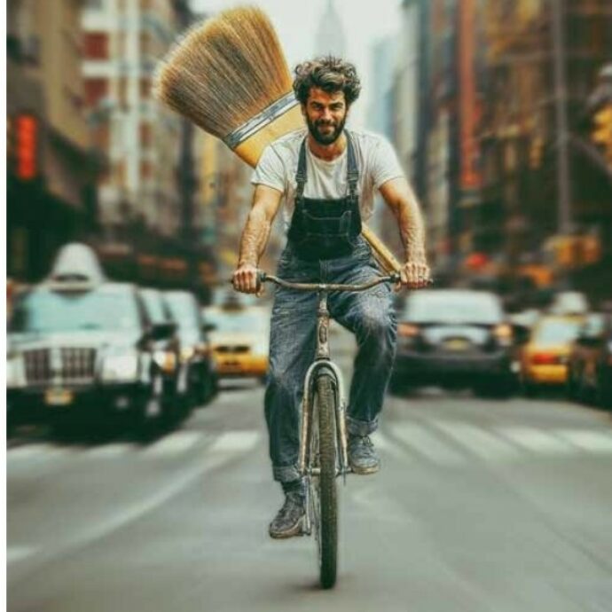 Il “grande pennello” Cinghiale dello storico spot torna in città grazie all’intelligenza artificiale: il confronto è virale