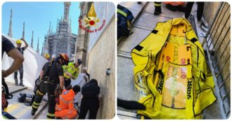 Copertina di Turista sviene per il caldo sulla Terrazza del Duomo, soccorsa dai vigili del fuoco