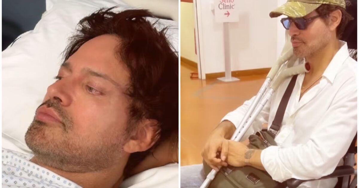 infortunio sul set e foto in sedia a rotelle non mollo torner242 pi249 forte incidente per gabriel garko